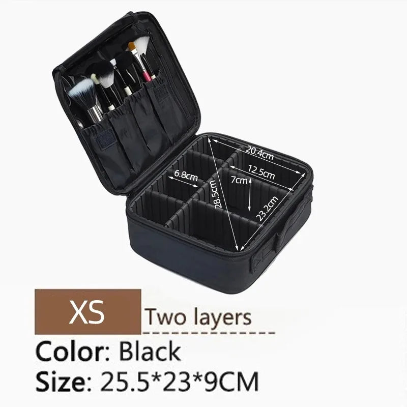 New Large Capacity Cosmetic Bag Professional Women Travel Storage Makeup Case