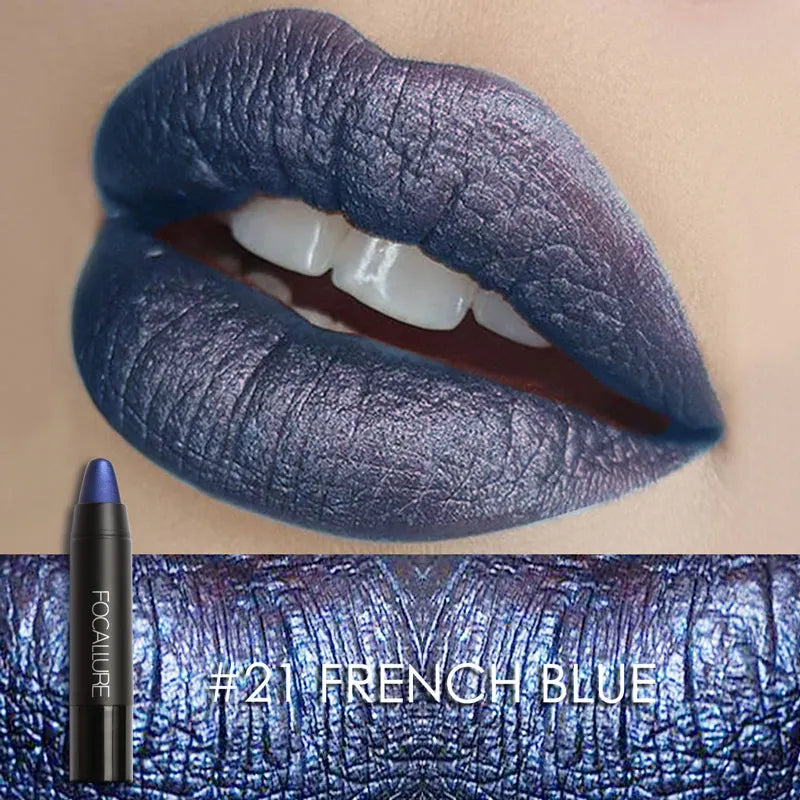 FOCALLURE Nude Velvet Matte Lipstick Waterproof Long-lasting Rendering Non-stick Sexy Lipbalm Lip Pencil Women Cosmetics Makeup