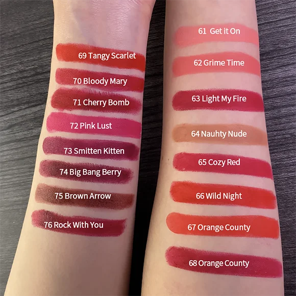 New Colors Waterproof Velvet Lipstick Easy To Wear Water-resistant Lip Stick Long-Lasting Matte Lip Makeup Cosmetic