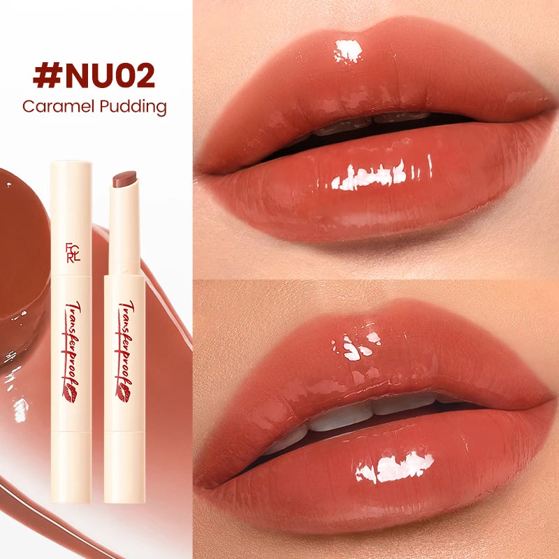FOCALLURE Translucent Luster Moisturizing Lip Balm Long Lasting Lightweight Not-stick Cup Watery Lipstick Pen Makeup Cosmetics