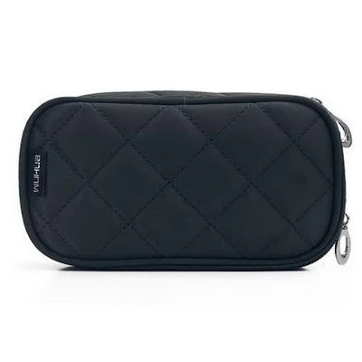 Women Cosmetic Necessaire Case Double Layer Waterproof Makeup Bag Travel Mens Toiletry Bag Rhombus Pattern Beauty Wash Pouch