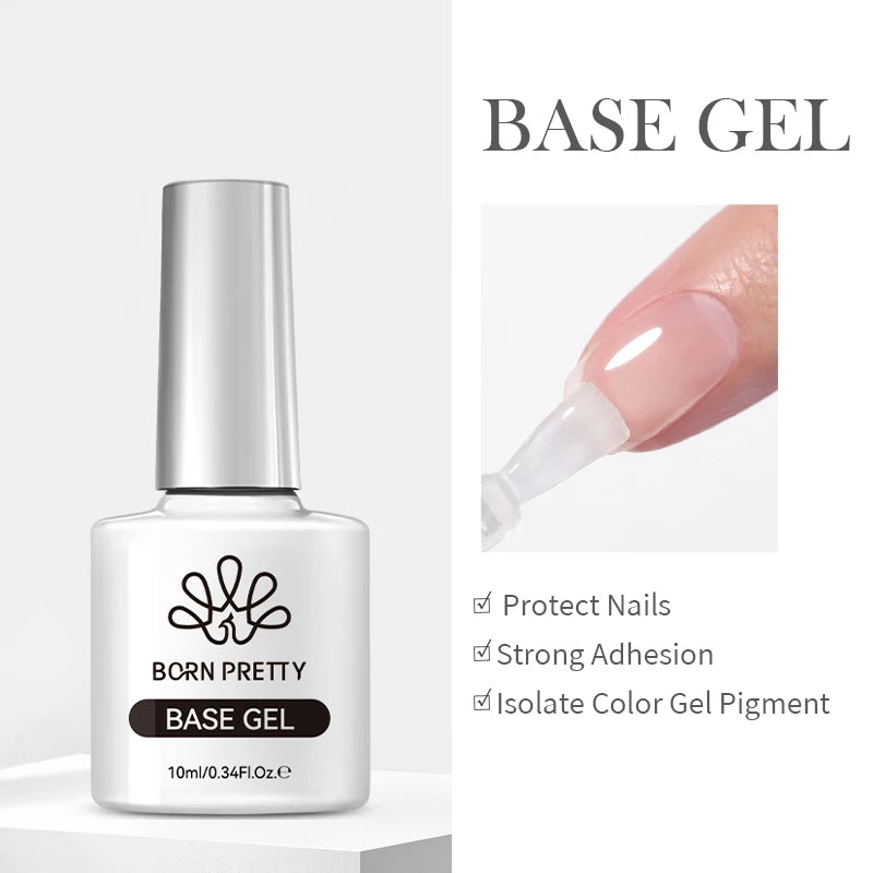 BORN PRETTY 15ml Clear Non Stick Hand Extension Gel Nail Polish for 3D Shaping Nail Art Solid Milky Jelly Hard Gel for Fake Nail