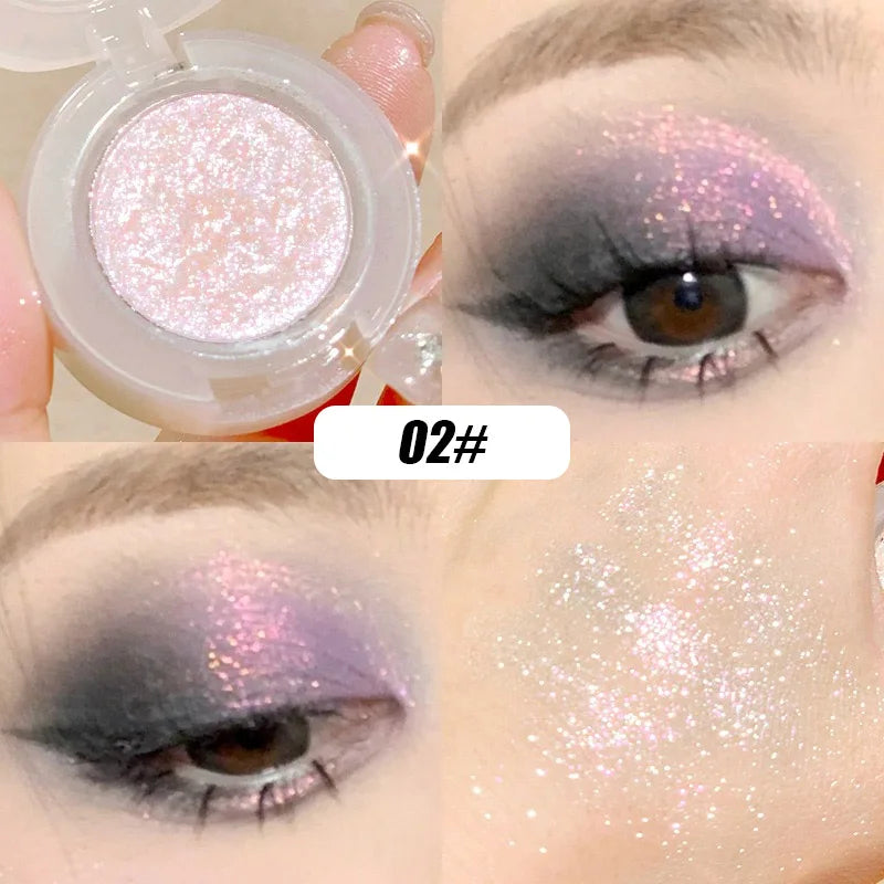 Diamond Eye Shadow Palette Gorgeous Glitter Eyeshadow Glossy Shiny Highlighter Shadow Shimmer Cowherd Weaver Girl Eyes Makeup