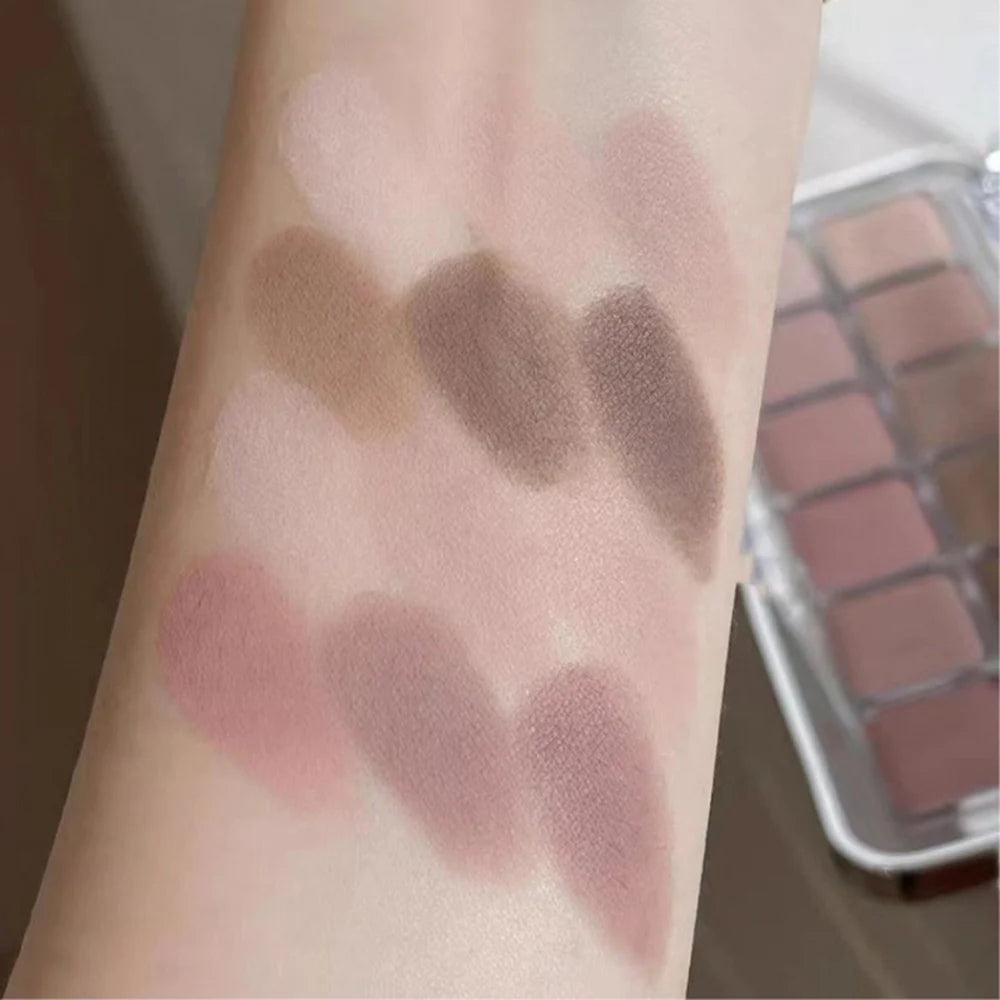 Low Saturation Eyeshadow Palette Korean Tea Apricot Eye Makeup Palette