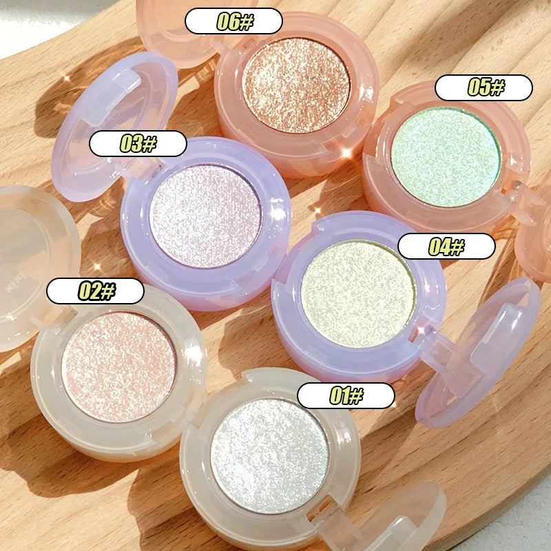 Diamond Eye Shadow Palette Gorgeous Glitter Eyeshadow Glossy Shiny Highlighter Shadow Shimmer Cowherd Weaver Girl Eyes Makeup