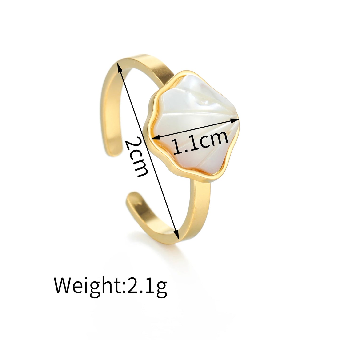 Fashion Vintage 18K Gold Plated Open Rings For Men Women Stainless Steel Temperament Couple Ring Anillo Birthday Jewelry Gifts