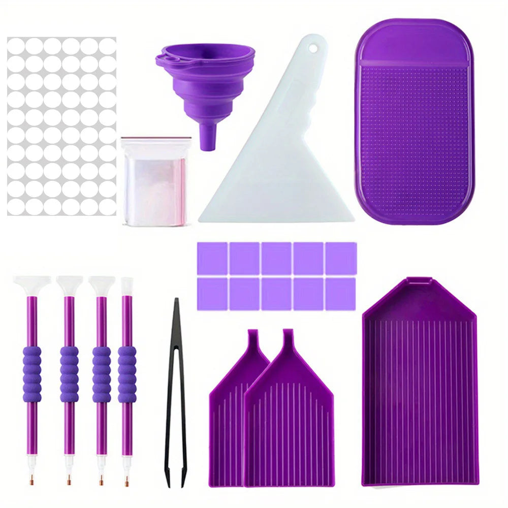 120 Grids Diamond Painting Bead Storage Boxes Large Capacity Set With Accessories Mosaic Container Bag Tool Kit