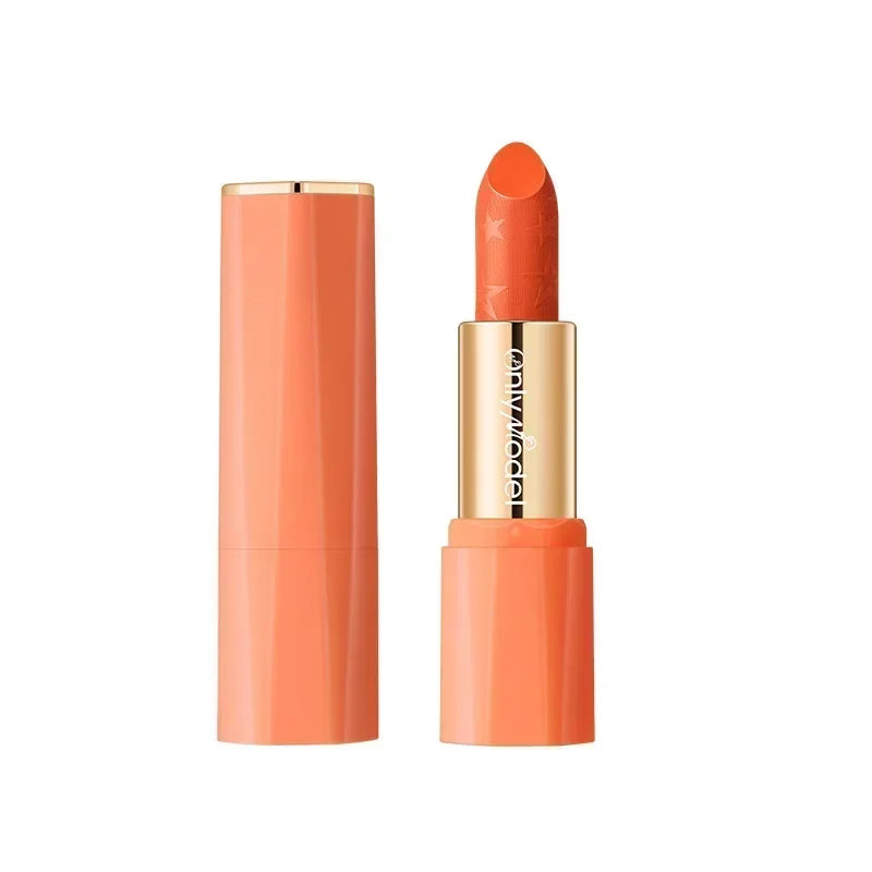 Velvet Orange Lipstick Waterproof Lasting Matte Resistant Stick Brighten Skin  Lip Tint Sexy Glaze Korean Cosmetics