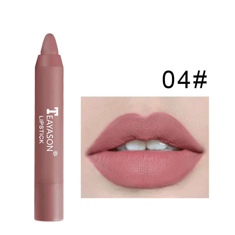 Velvet Matte Lipsticks Pencil Waterproof Long Lasting Sexy Red Lip Stick on-Stick Cup Makeup Lip Tint Pen Cosmetic