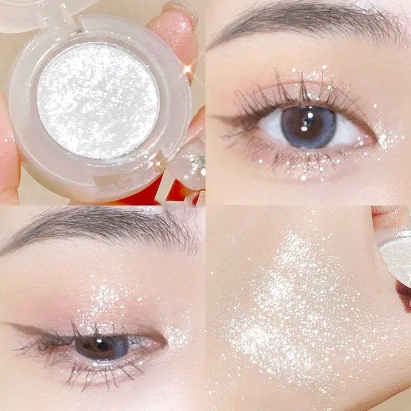 Diamond Eye Shadow Palette Gorgeous Glitter Eyeshadow Glossy Shiny Highlighter Shadow Shimmer Cowherd Weaver Girl Eyes Makeup