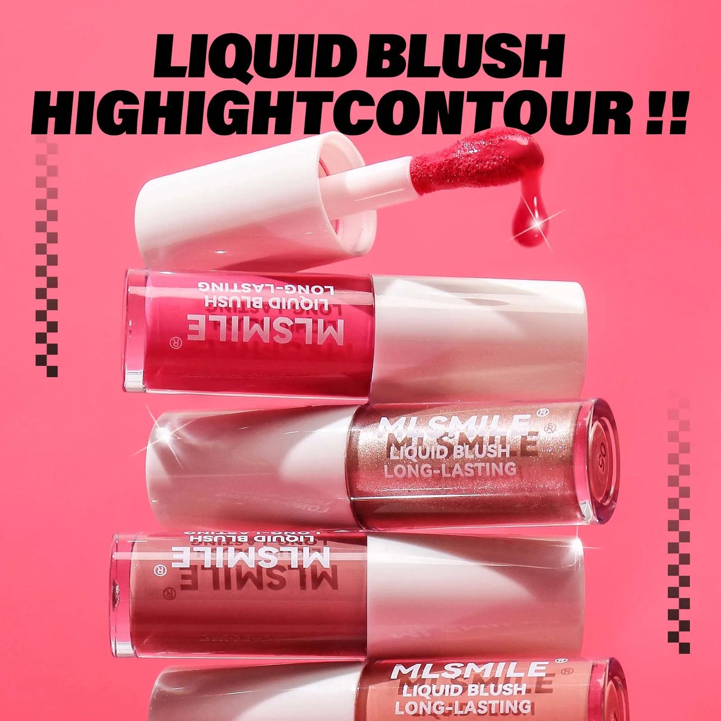 Long Lasting Hydrating Formula,  Blush & Lip Tint in Red & Pink Shades  Versatile Liquid