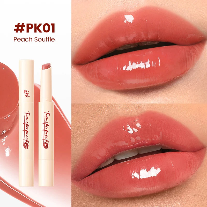 FOCALLURE Transfer proof Lock-shining Glossy Lip Balm Pen Moisturizing Non-sticky Lightweight Lipstick Lip Liner Makeup Cosmetics
