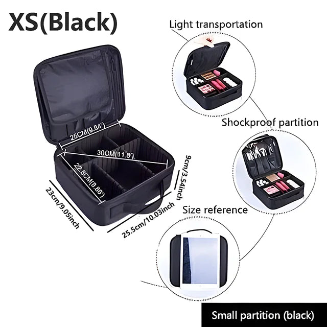 Professional Makeup Case Female Travel Big Capacity Beauty Nail ToolBox Cosmetic Organizer Suitcases For Makeup Storage Boxs