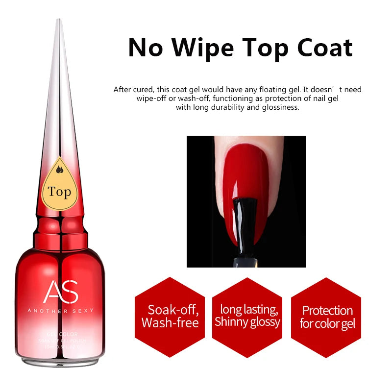 AS Clear Blooming Gel Polish 15ml UV LED Soak Off Nail Art Polish for Spreading Effect Marble Gel Paint Varnish Top Base Coat