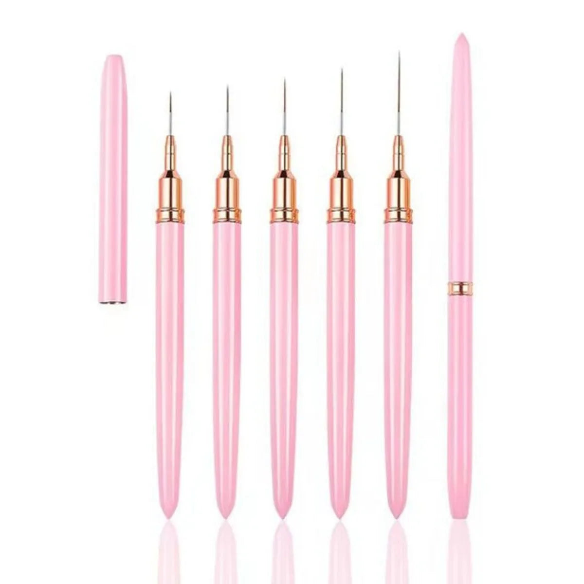 7/9/11/15/25MM Nail Liner Brush Set Handle Nail Art Pen Brush Drawing Lines Stripe Painting Flower Pen Nail Art Manicure Tools