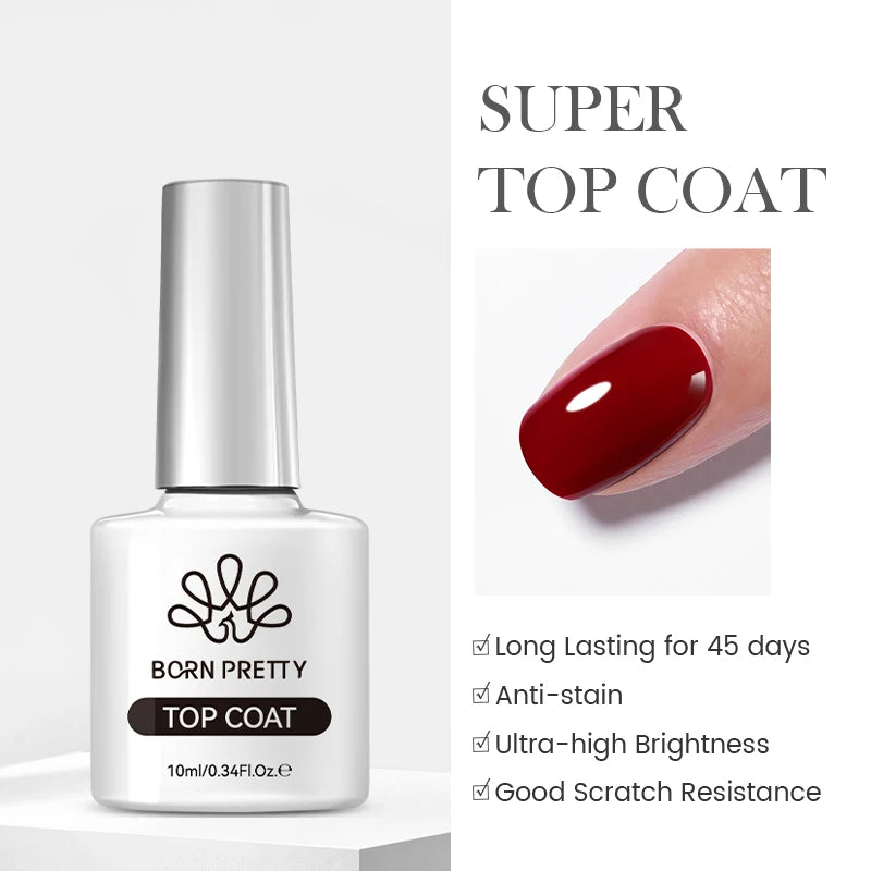 BORN PRETTY 15ml Clear Non Stick Hand Extension Gel Nail Polish for 3D Shaping Nail Art Solid Milky Jelly Hard Gel for Fake Nail