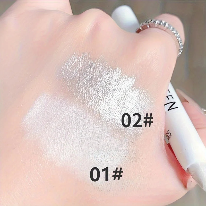 Highlighter Pen Pearlescent Matte White Silvery Brighten  Eyeshadow