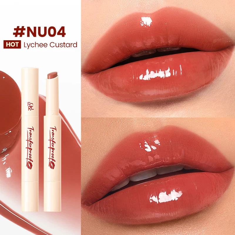 FOCALLURE Translucent Luster Moisturizing Lip Balm Long Lasting Lightweight Not-stick Cup Watery Lipstick Pen Makeup Cosmetics